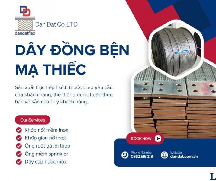 Thanh nối đồng mềm máng cáp, dây tiếp địa, sợi đồng mềm, khớp nối mềm busway