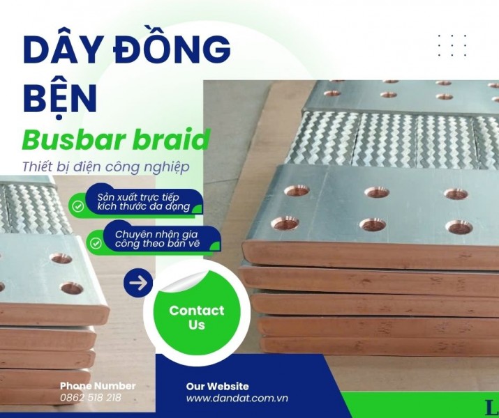 Thanh nối đồng mềm máng cáp, dây tiếp địa, sợi đồng mềm, khớp nối mềm busway