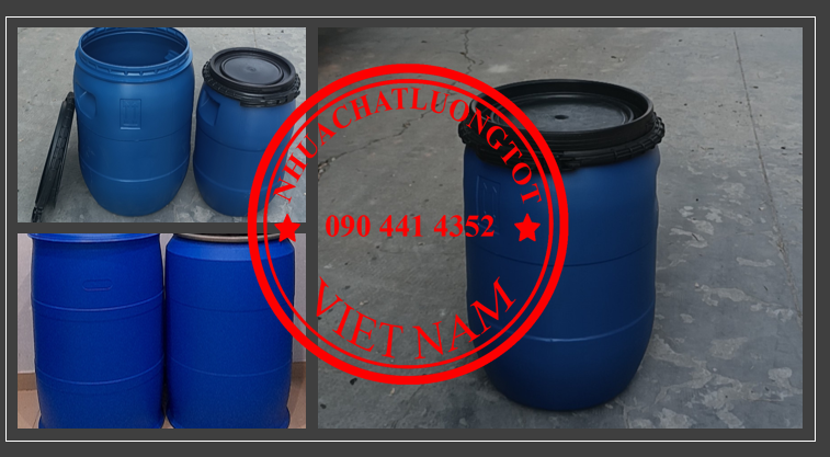 Tìm công ty bán thùng phuy nhựa 120 lít, thùng phuy nhựa 220 lít nhập khẩu mới 100%