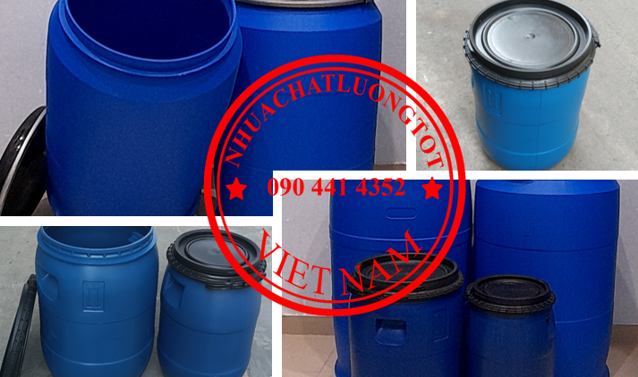 Tìm công ty bán thùng phuy nhựa 120 lít, thùng phuy nhựa 220 lít nhập khẩu mới 100%
