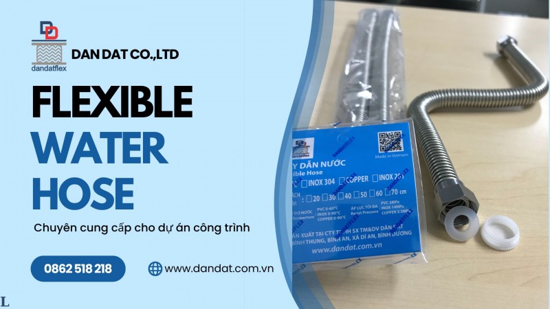 Báo giá dây cấp nước nóng lạnh, dây dẫn nước mềm inox, ống nước nóng lạnh phi 21