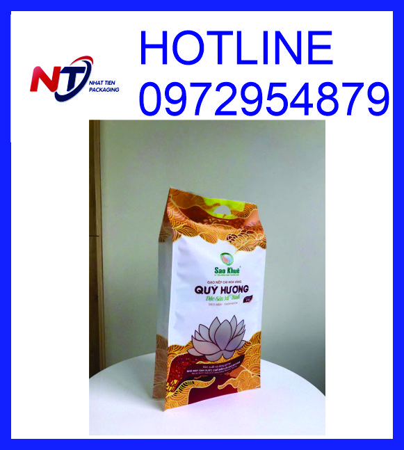 Túi PA đựng gạo 2kg, bao bì đựng gạo 2kg