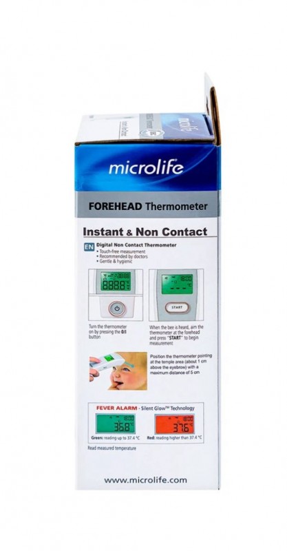 Thiết bị y tế 4H. Máy đo thân nhiệt không tiếp xúc Microlife FR1MF1