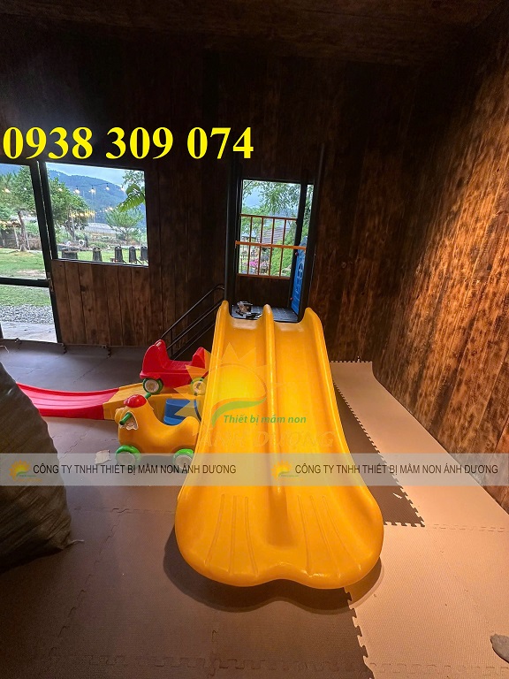 Cầu trượt đôi, cầu trượt mini, cầu trượt ngoài trời giá rẻ