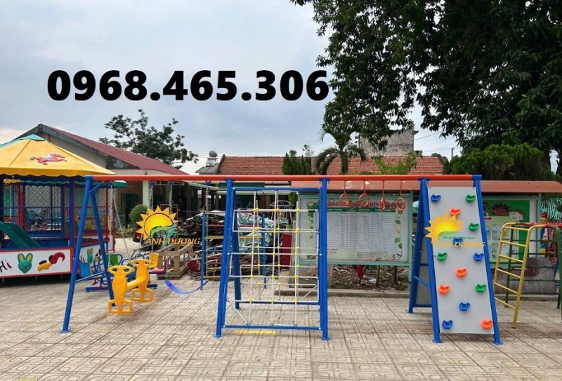 Thang leo trẻ em bằng sắt, thang leo vận động mầm non