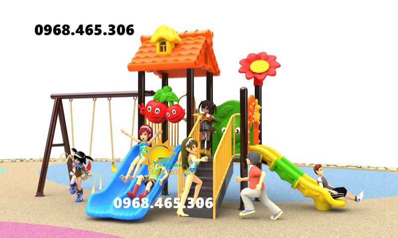 Cầu trượt xích đu trẻ em hàng nhập khẩu