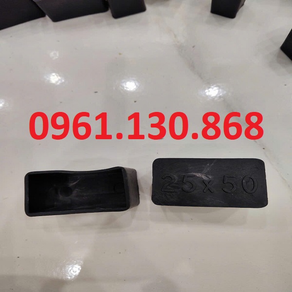 Bịt đầu sắt hộp 25x50mm - Phụ kiện cho sản phẩm nội ngoại thất