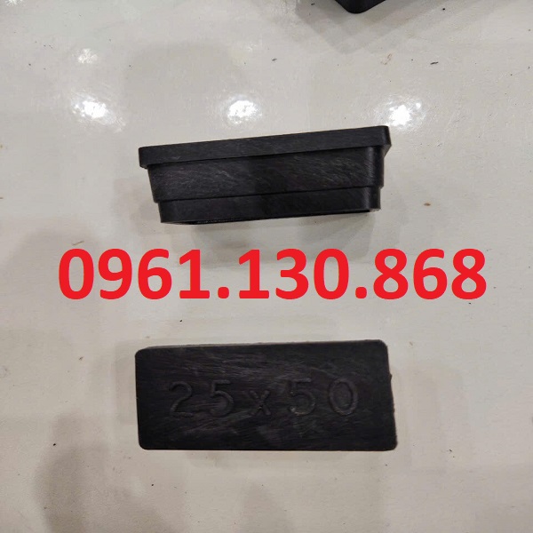 Chụp đầu ống thép 25x50mm – Bảo vệ & hoàn thiện đầu ống hộp
