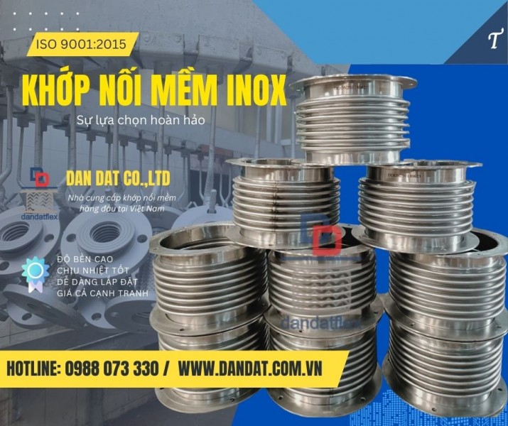 Khớp nối mềm/ Khớp nối mềm nối bích/ Khớp nối mềm inox công nghiệp
