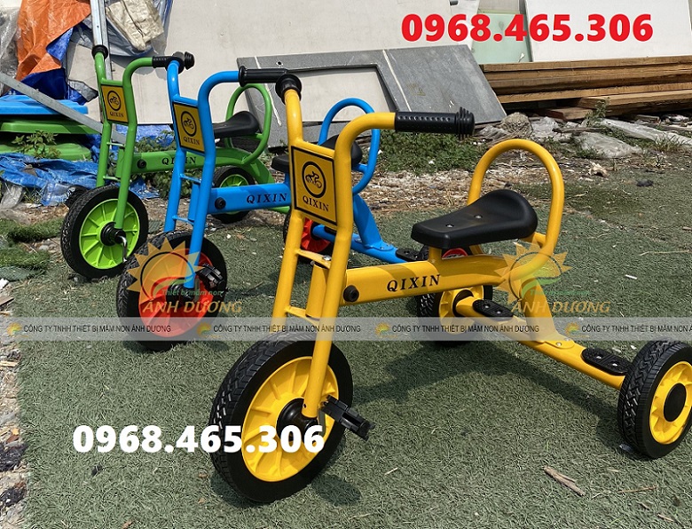 Xe đạp đơn 3 bánh mầm non nhiều màu