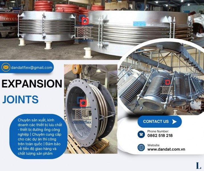 Khớp nối chống rung, khớp nối giãn nở inox, ống bù trừ giãn nở, mối nối mềm