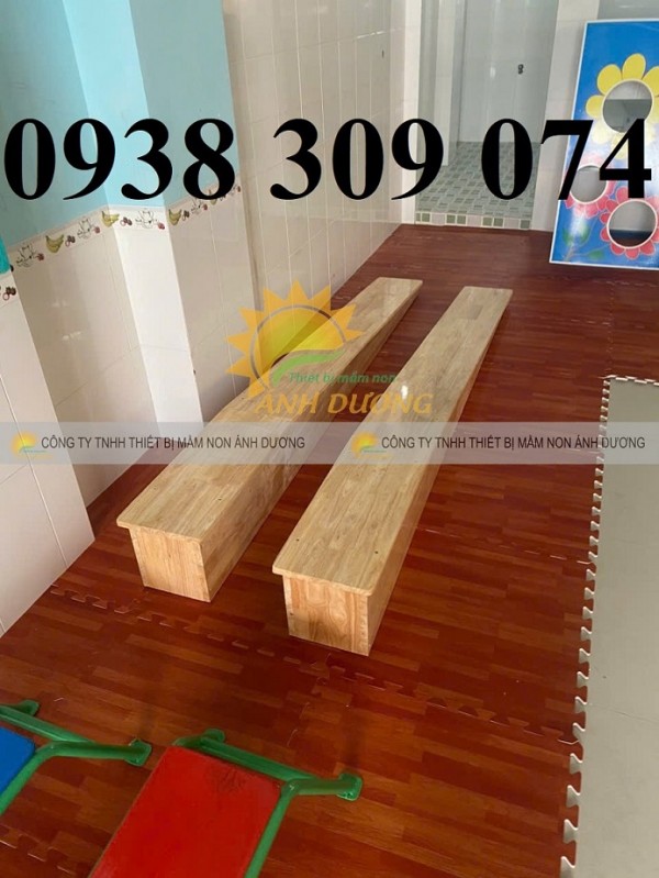 Băng ghế thể dục mầm non, ván trượt dốc mầm non, bục bậc sâu