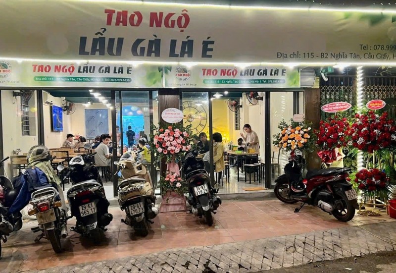 SANG NHƯỢNG MBKD QUÁN ĂN TẠI 115 B2 NGHĨA TÂN, CẦU GIẤY, HÀ NỘI