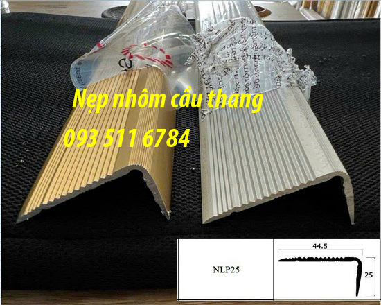 Nẹp Inox ốp cầu thang chống trượt nẹp V inox ốp gạch