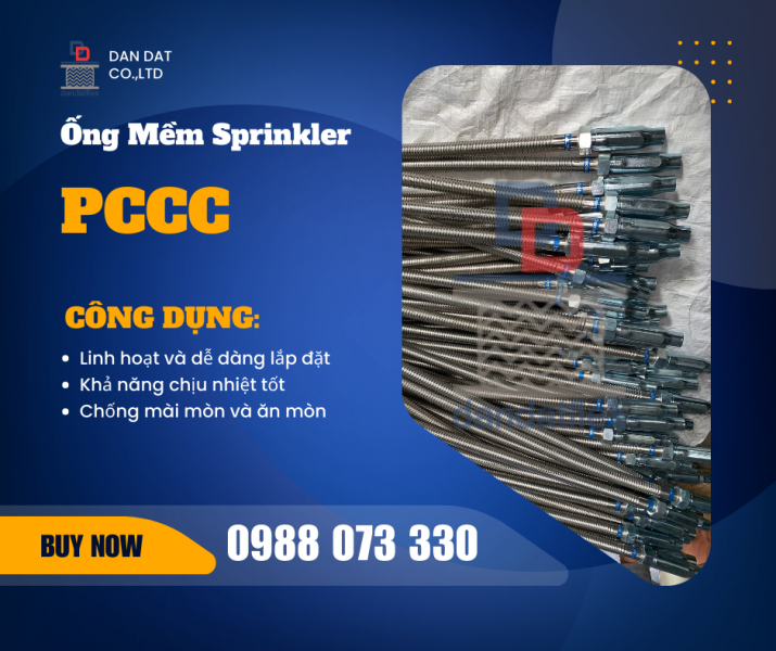 KHỚP NỐI MỀM INOX DÙNG CHO ĐẦU SPRINKLER | PHỤ KIỆN ỐNG MỀM SPRINKLER 
