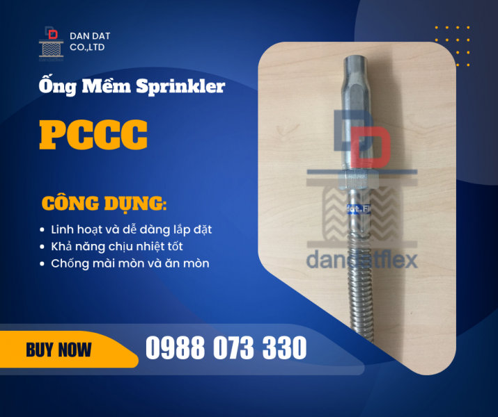 KHỚP NỐI MỀM INOX DÙNG CHO ĐẦU SPRINKLER | PHỤ KIỆN ỐNG MỀM SPRINKLER 