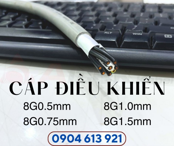Cáp điện 8 lõi không chống nhiễu 8x0.75mm2 Altek Kabel cho hệ thống điều khiển 