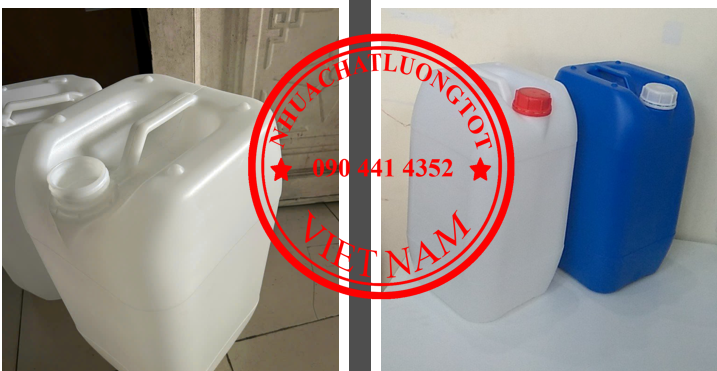 Chuyên can nhựa 10 lít, can 20 lít đựng thuốc tẩy, thùng nhựa 25 lít, can 30 lít đựng axit nóng đặc 