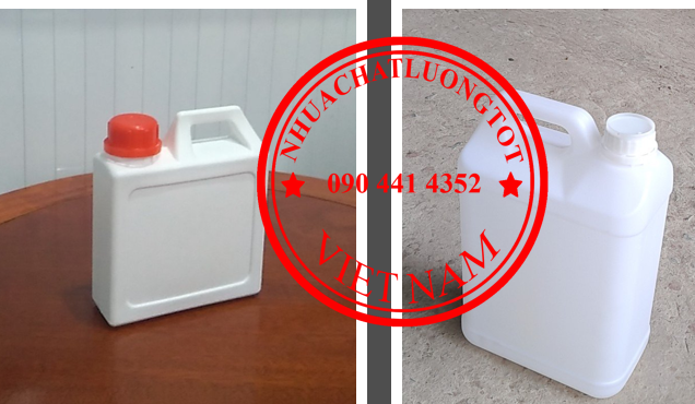 Can nhựa 5 lít đựng axit, giá can nhựa 2L tròn, can 1 lít nhựa chính phẩm, can 500ml nhựa HDPE