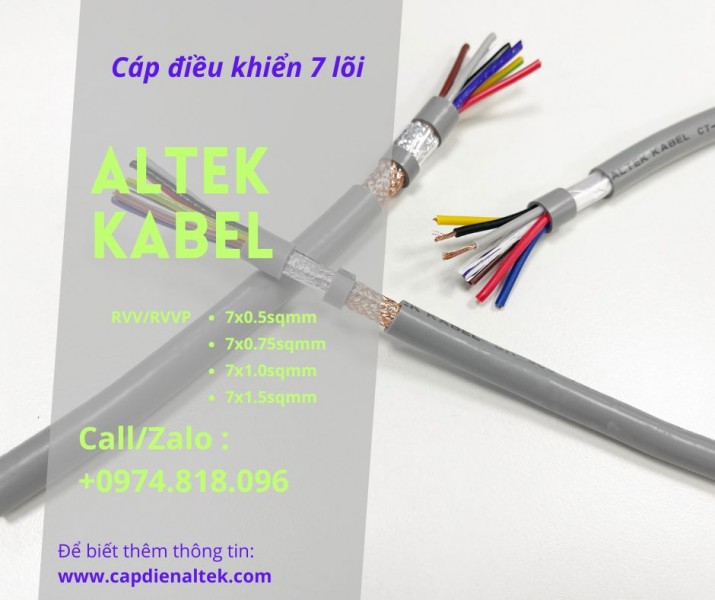 Cáp Điều Khiển 7 Lõi Altek Kabel – RVV & RVV