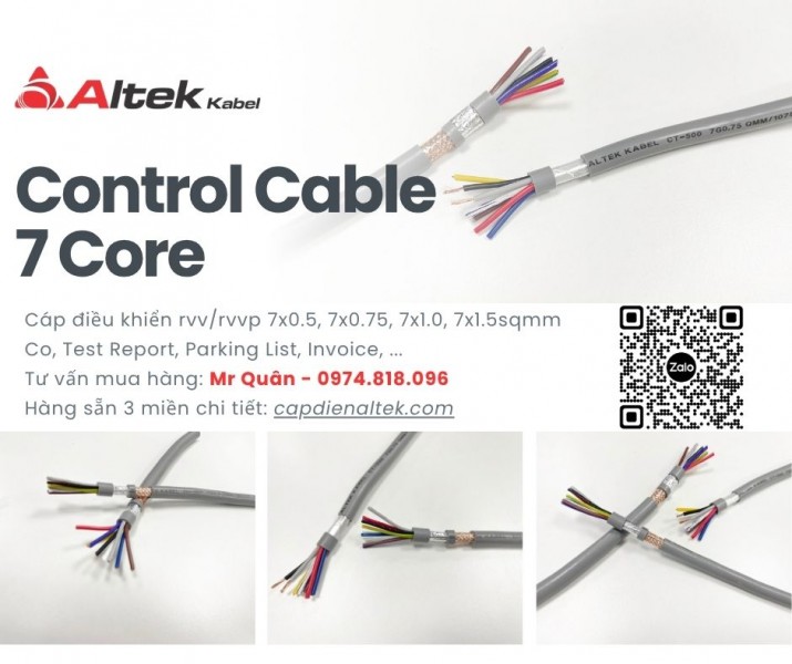 Cáp Điều Khiển 7 Lõi Altek Kabel – RVV & RVV