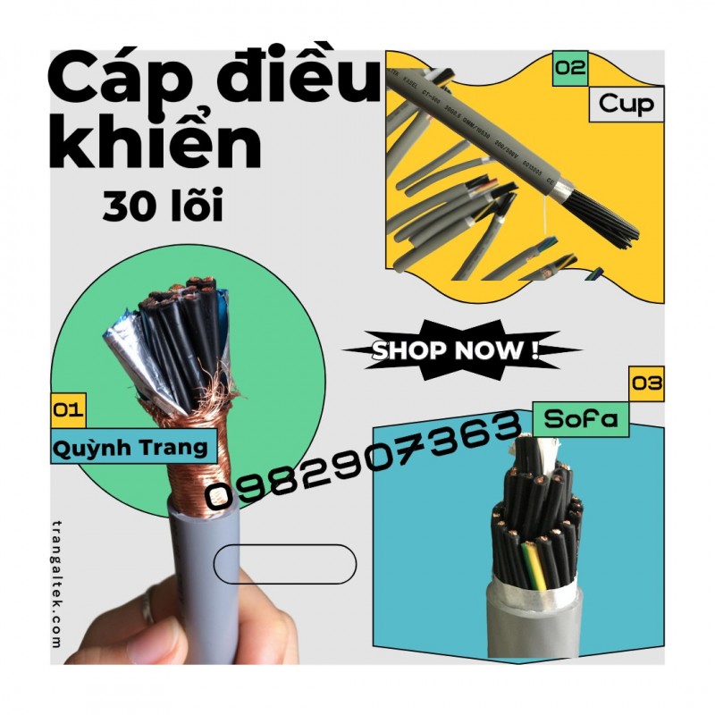 Cáp Điều Khiển 30 Lõi Altek Kabel Truyền Tín Hiệu Ổn Định