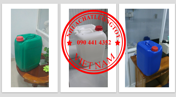 Cung cấp can nhựa 10L, can 20 lít đựng thuốc thủy sản, thùng nhựa 25 lít đựng vi sinh, can 30 lít đự