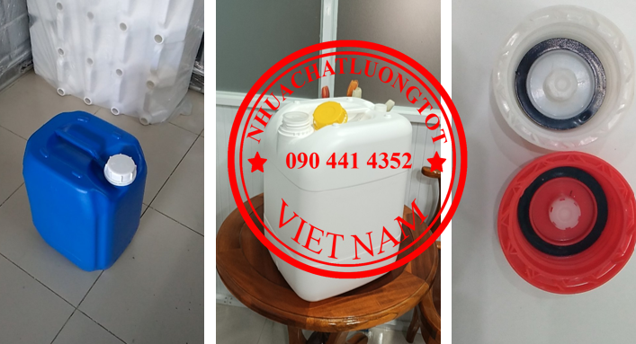 Cung cấp can nhựa 10L, can 20 lít đựng thuốc thủy sản, thùng nhựa 25 lít đựng vi sinh, can 30 lít đự
