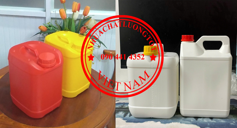 Chuyên sx can nhựa 5 lít tại xưởng, can nhựa 2 lít giá thấp nhất thị trường 