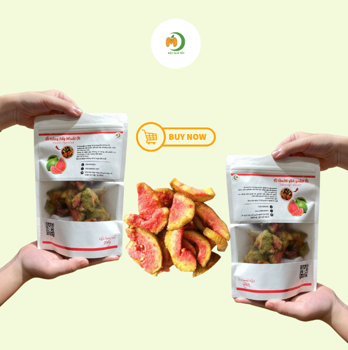 Ổi Sấy Dẻo Muối Ớt, Túi 200g Tiện Lợi