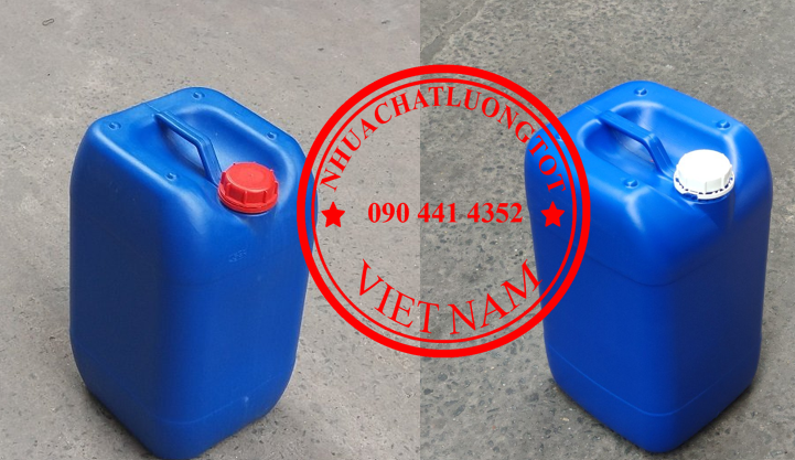 Can nhựa 30L đựng chất tẩy, bán can nhựa 25L đựng hóa chất, thùng nhựa 20 lít vuông, can 10 lít đựng