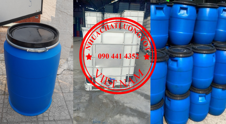 Tìm công ty bán thùng phuy nhựa 220l nhập khẩu, thùng nhựa 200 lít đựng hóa chất công nghiệp, nông n