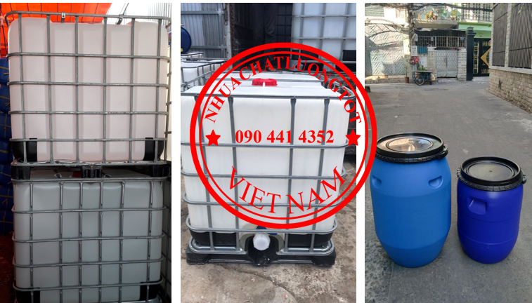 Tìm công ty bán thùng phuy nhựa 220l nhập khẩu, thùng nhựa 200 lít đựng hóa chất công nghiệp, nông n