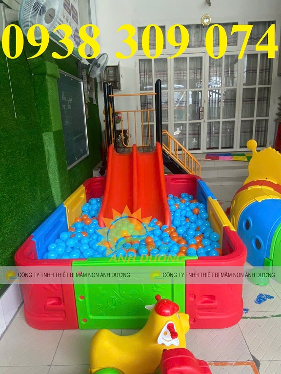 Nhà banh cho trẻ em mầm non, quây nhà bóng giá rẻ