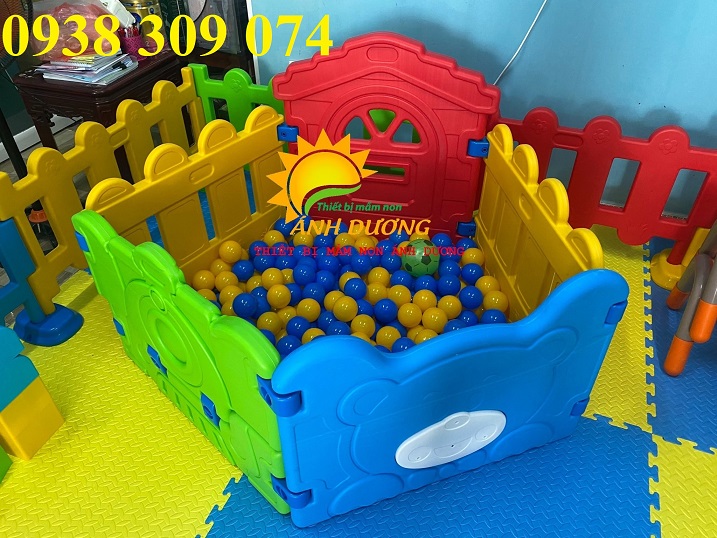 Nhà banh cho trẻ em mầm non, quây nhà bóng giá rẻ