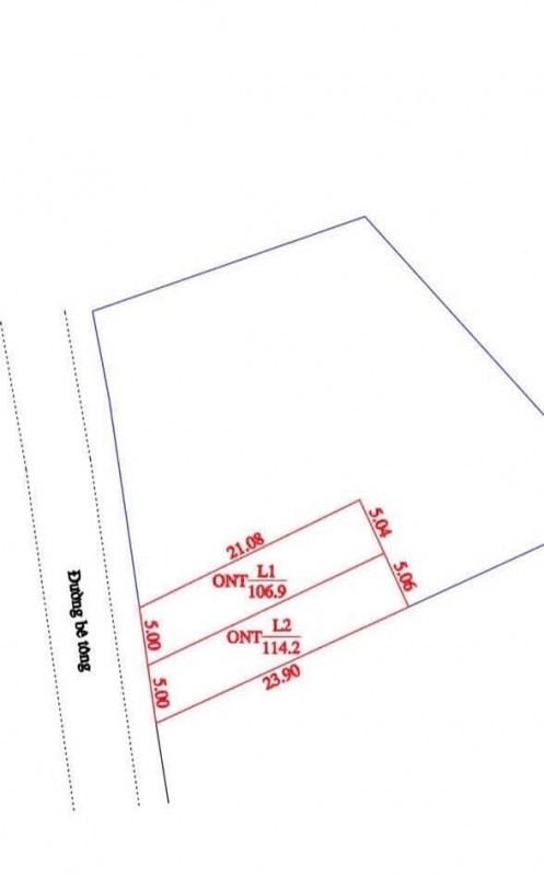 CHÍNH CHỦ BÁN 2 LÔ ĐẤT ĐẸP 106,9M VÀ 114,2M TẠI TT LƯƠNG SƠN-HÒA BÌNH