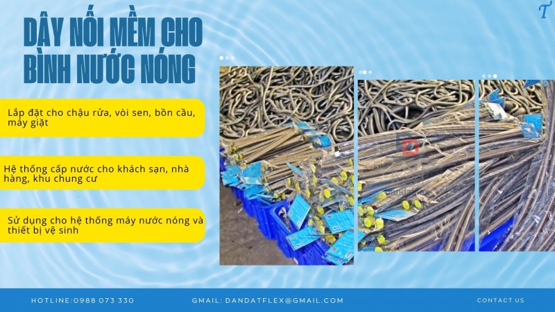 Dây dẫn nước bằng inox/ Dây dẫn nước nóng lạnh/ Ống cấp nước mềm inox