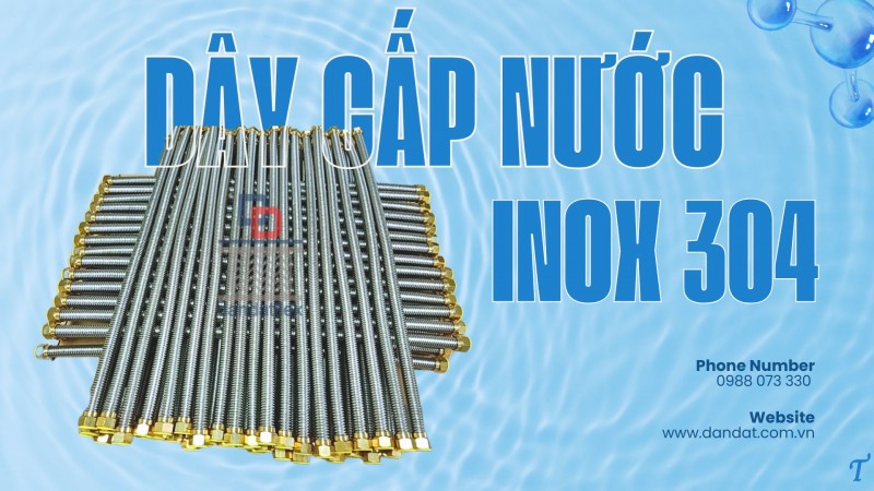 Dây dẫn nước bằng inox/ Dây dẫn nước nóng lạnh/ Ống cấp nước mềm inox