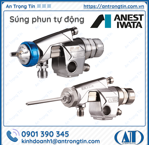 Tối ưu hiệu quả công việc với súng phun sơn Anest Iwata.