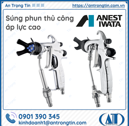 Tối ưu hiệu quả công việc với súng phun sơn Anest Iwata.