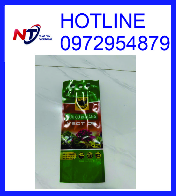 Bao bì phân bón 1kg 2kg, túi phân bón in ống đồng