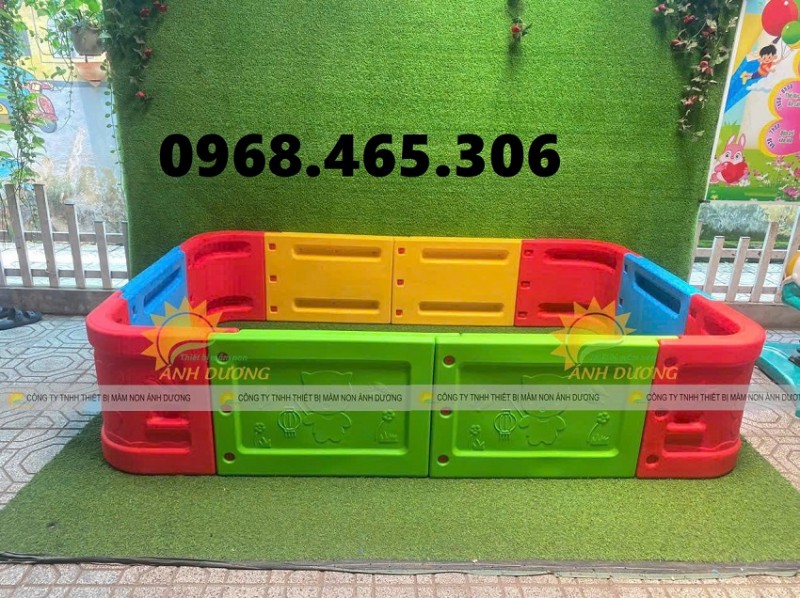 Quây bóng nhựa hình vuông, nhà banh nhựa trẻ em