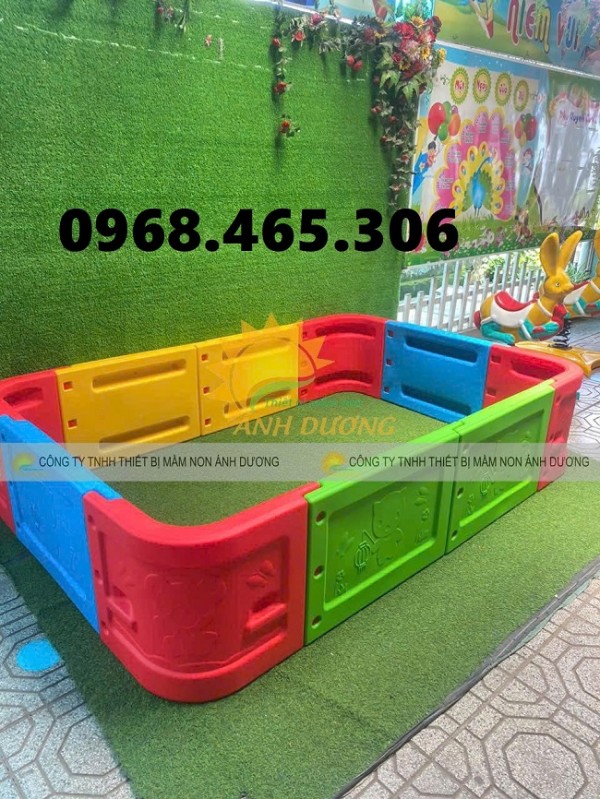 Quây bóng nhựa hình vuông, nhà banh nhựa trẻ em