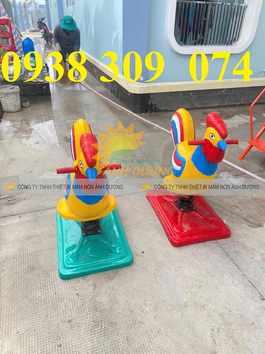 Thú nhún lò xo composite giá rẻ, thú nhún lò xo ngoài trời