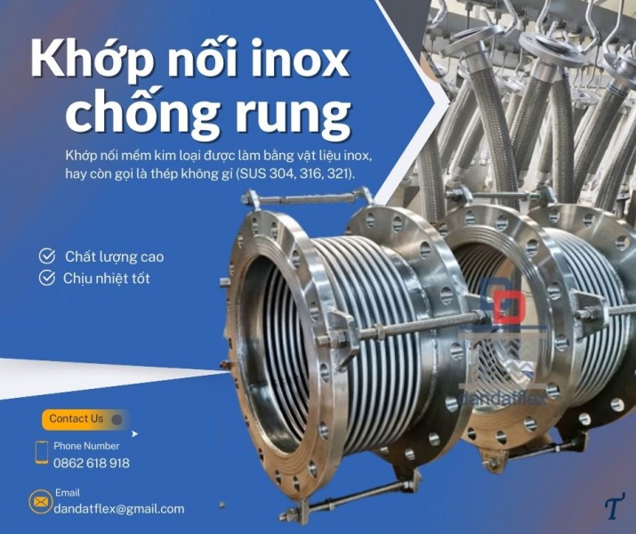 Khớp giãn nở/ Khớp nối giãn nở mặt bích/ Ống bù giãn nở nhiệt inox/ Bù trừ pasty