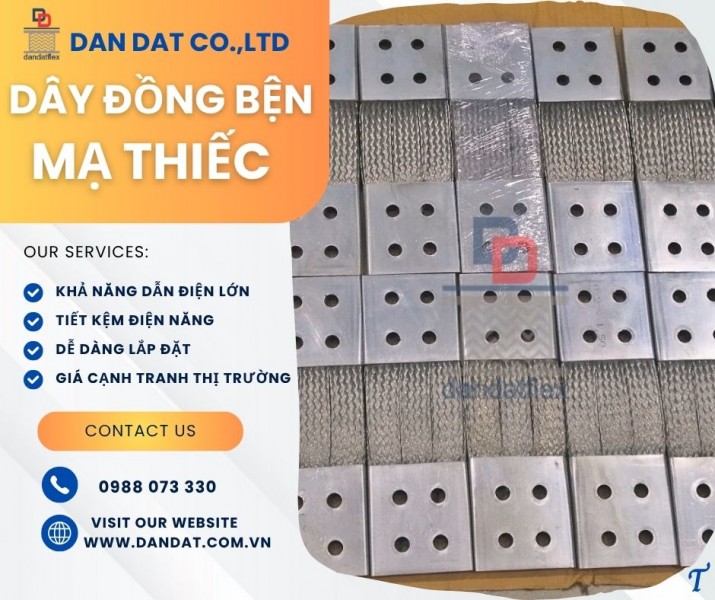 Dây đồng bện công suất lớn/ Dây đồng bện tiếp địa mặt bích/ Dây đồng bện mạ thiếc 