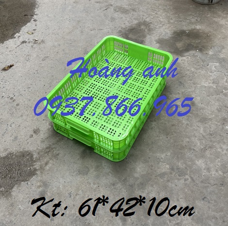 Sọt đựng rau củ trong siêu thị, sóng nhựa, bán sọt nhựa cao 10 toàn quốc