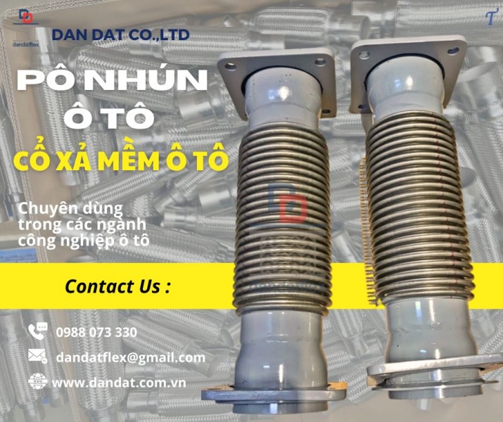 Bô zin chống rung inox/ Ống xả máy phát điện/ Ống bô giảm chấn inox