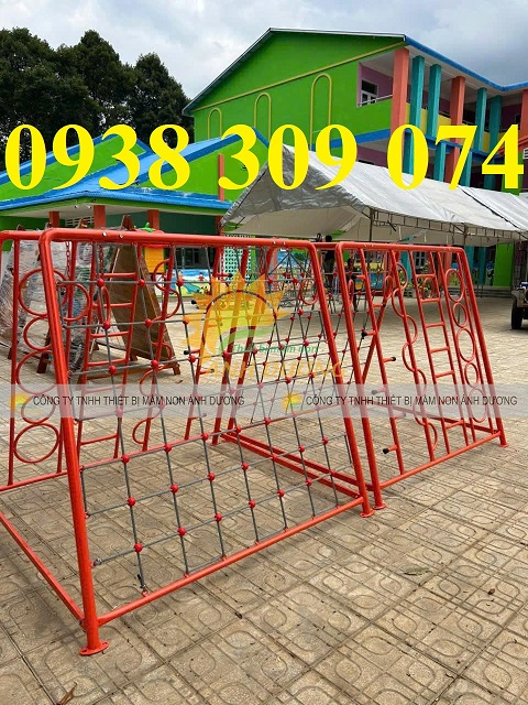 Thang leo gỗ mầm non, thang leo sắt vận động cho trẻ giá rẻ