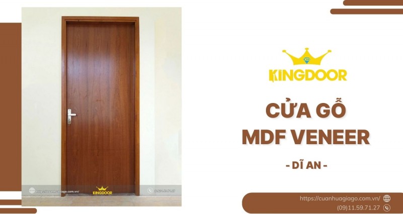 Cửa Gỗ MDF Veneer Tại Dĩ An | Đẹp, Nhanh, Giá Hợp Lý